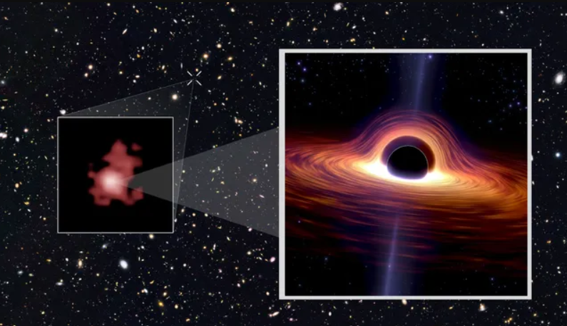 El telescopio espacial James Webb descubre el agujero negro más antiguo y distante jamás visto